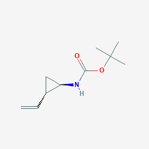 molecular formula C10H17NO2 B2470234 trans-N-t-Butoxycarbonyl-2-ethenylcyclopropylamine CAS No. 1932034-02-0