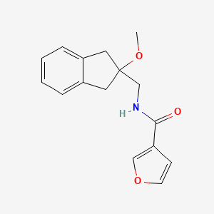 molecular formula C16H17NO3 B2470236 N-((2-methoxy-2,3-dihydro-1H-inden-2-yl)methyl)furan-3-carboxamide CAS No. 2034410-29-0