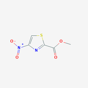 molecular formula C5H4N2O4S B2470286 Methyl 4-nitro-1,3-thiazole-2-carboxylate CAS No. 1337880-63-3