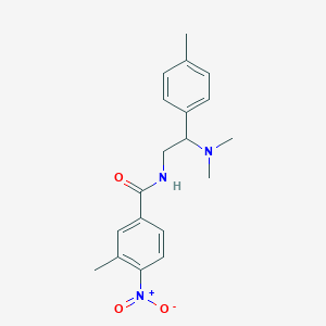 molecular formula C19H23N3O3 B2470298 N-[2-(dimethylamino)-2-(4-methylphenyl)ethyl]-3-methyl-4-nitrobenzamide CAS No. 899979-00-1