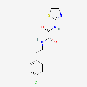 molecular formula C13H12ClN3O2S B2470300 N'-[2-(4-CHLOROPHENYL)ETHYL]-N-(1,3-THIAZOL-2-YL)ETHANEDIAMIDE CAS No. 331982-53-7