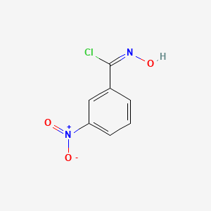 molecular formula C7H5ClN2O3 B2470303 alpha-Chloro-3-nitrobenzaldoxime CAS No. 33512-94-6