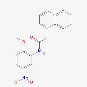 molecular formula C19H16N2O4 B2470406 N-(2-methoxy-5-nitrophenyl)-2-(naphthalen-1-yl)acetamide CAS No. 391228-79-8