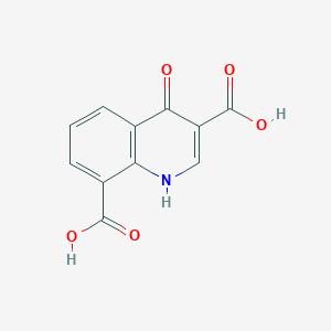 molecular formula C11H7NO5 B2470407 4-Hydroxyquinoline-3,8-dicarboxylic acid CAS No. 402580-02-3