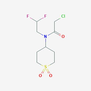 2-Chloro-N-(2,2-difluoroethyl)-N-(1,1-dioxothian-4-yl)acetamide