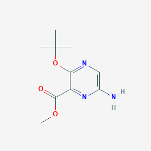 Methyl 6-amino-3-(tert-butoxy)pyrazine-2-carboxylate
