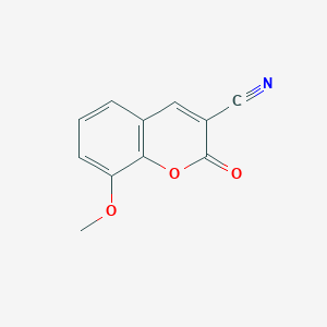 molecular formula C11H7NO3 B2470530 3-Cyano-8-methoxycoumarin CAS No. 13229-91-9