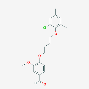 4-[4-(2-Chloro-4,6-dimethylphenoxy)butoxy]-3-methoxybenzaldehyde