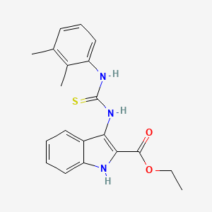 molecular formula C20H21N3O2S B2470612 ethyl 3-{[(2,3-dimethylphenyl)carbamothioyl]amino}-1H-indole-2-carboxylate CAS No. 686736-57-2