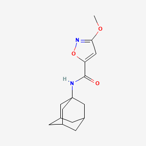 molecular formula C15H20N2O3 B2470628 N-(adamantan-1-yl)-3-methoxy-1,2-oxazole-5-carboxamide CAS No. 1428358-61-5