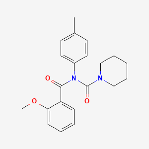 molecular formula C21H24N2O3 B2470673 N-(2-methoxybenzoyl)-N-(4-methylphenyl)piperidine-1-carboxamide CAS No. 941994-66-7