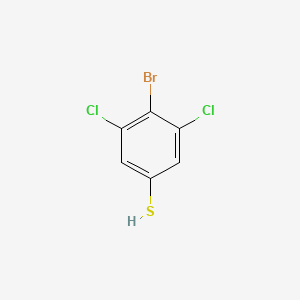molecular formula C6H3BrCl2S B2470696 4-bromo-3,5-dichlorobenzene-1-thiol CAS No. 1160574-38-8