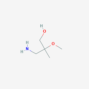 molecular formula C5H13NO2 B2470747 3-Amino-2-methoxy-2-methylpropan-1-ol CAS No. 1909337-09-2