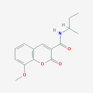 molecular formula C15H17NO4 B2470838 N-(sec-butyl)-8-methoxy-2-oxo-2H-chromene-3-carboxamide CAS No. 365408-90-8