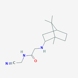 molecular formula C14H23N3O B2470878 N-(Cyanomethyl)-2-[(1,7,7-trimethyl-2-bicyclo[2.2.1]heptanyl)amino]acetamide CAS No. 1645542-92-2