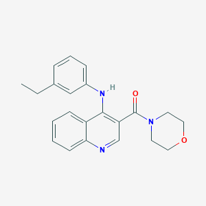 molecular formula C22H23N3O2 B2470879 N-(3-ethylphenyl)-3-(morpholine-4-carbonyl)quinolin-4-amine CAS No. 1021225-21-7