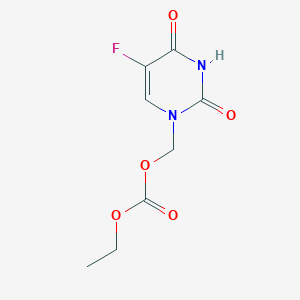 molecular formula C8H9FN2O5 B024709 1-(Ethoxycarbonyloxymethyl)-5-fluorouracil CAS No. 106206-96-6