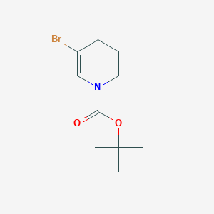 molecular formula C10H16BrNO2 B2470915 Tert-butyl 5-bromo-1,2,3,4-tetrahydropyridine-1-carboxylate CAS No. 1622840-55-4