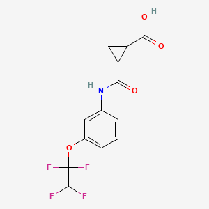 2-{[3-(1,1,2,2-Tetrafluoroethoxy)anilino]carbonyl}cyclopropanecarboxylic acid