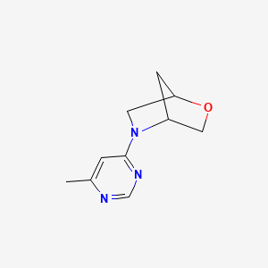 molecular formula C10H13N3O B2471048 5-(6-Methylpyrimidin-4-yl)-2-oxa-5-azabicyclo[2.2.1]heptane CAS No. 2097873-12-4