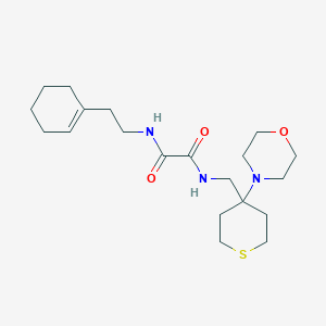 molecular formula C20H33N3O3S B2471081 N'-[2-(cyclohex-1-en-1-yl)ethyl]-N-{[4-(morpholin-4-yl)thian-4-yl]methyl}ethanediamide CAS No. 2380188-02-1