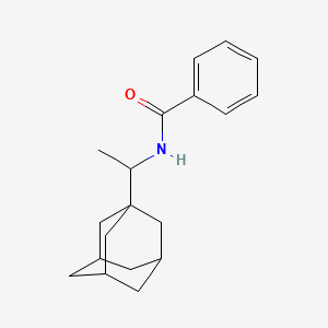 molecular formula C19H25NO B2471098 N-[1-(ADAMANTAN-1-YL)ETHYL]BENZAMIDE CAS No. 391220-92-1