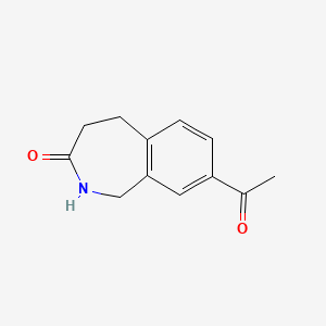 B2471114 8-Acetyl-1,2,4,5-tetrahydro-benzo[c]azepin-3-one CAS No. 160300-38-9