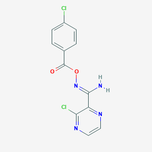 [(Z)-[Amino-(3-chloropyrazin-2-yl)methylidene]amino] 4-chlorobenzoate