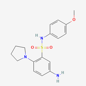 5-Amino-N-(4-methoxy-phenyl)-2-pyrrolidin-1-yl-benzenesulfonamide