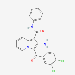 2-amino-3-(3,4-dichlorobenzoyl)-N-phenylindolizine-1-carboxamide