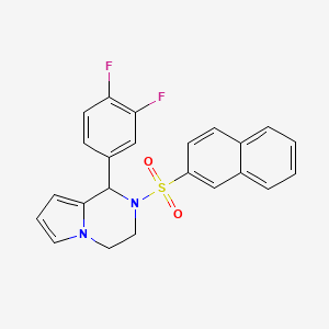 1-(3,4-Difluorophenyl)-2-(2-naphthylsulfonyl)-1,2,3,4-tetrahydropyrrolo[1,2-a]pyrazine