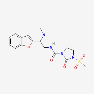 N-(2-(benzofuran-2-yl)-2-(dimethylamino)ethyl)-3-(methylsulfonyl)-2-oxoimidazolidine-1-carboxamide