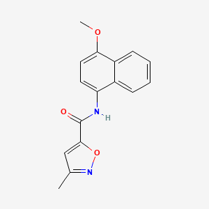N-(4-methoxynaphthalen-1-yl)-3-methylisoxazole-5-carboxamide