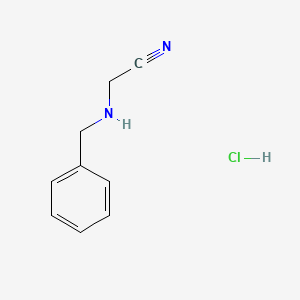 molecular formula C9H11ClN2 B2471193 2-(Benzylamino)acetonitrile hydrochloride CAS No. 63086-36-2