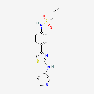 N-(4-(2-(pyridin-3-ylamino)thiazol-4-yl)phenyl)propane-1-sulfonamide