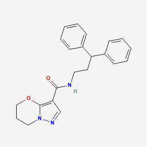 N-(3,3-diphenylpropyl)-6,7-dihydro-5H-pyrazolo[5,1-b][1,3]oxazine-3-carboxamide