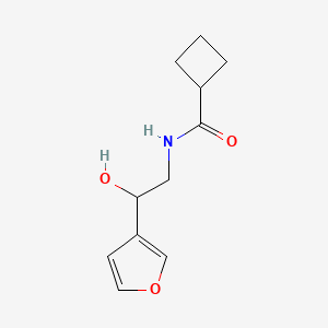 molecular formula C11H15NO3 B2471198 N-[2-(furan-3-yl)-2-hydroxyethyl]cyclobutanecarboxamide CAS No. 1396865-06-7