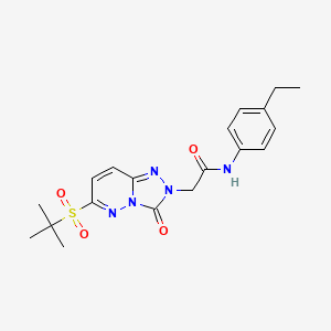 2-[6-(tert-butylsulfonyl)-3-oxo[1,2,4]triazolo[4,3-b]pyridazin-2(3H)-yl]-N-(4-ethylphenyl)acetamide