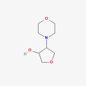molecular formula C8H15NO3 B2471209 4-(Morpholin-4-yl)oxolan-3-ol CAS No. 10295-97-3