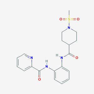 N-(2-(1-(methylsulfonyl)piperidine-4-carboxamido)phenyl)picolinamide
