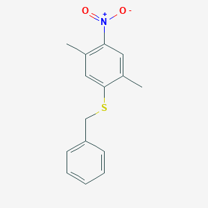 Benzyl(2,5-dimethyl-4-nitrophenyl)sulfane