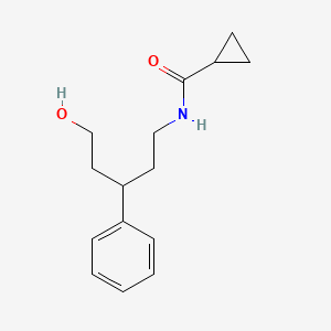 N-(5-hydroxy-3-phenylpentyl)cyclopropanecarboxamide