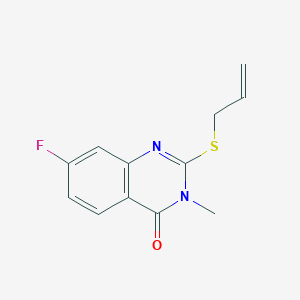 2-(allylthio)-7-fluoro-3-methylquinazolin-4(3H)-one