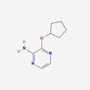 molecular formula C9H13N3O B2471228 3-(Cyclopentyloxy)pyrazin-2-amine CAS No. 1697671-71-8