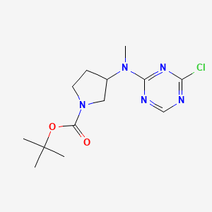 Tert-butyl 3-[(4-chloro-1,3,5-triazin-2-yl)-methylamino]pyrrolidine-1-carboxylate