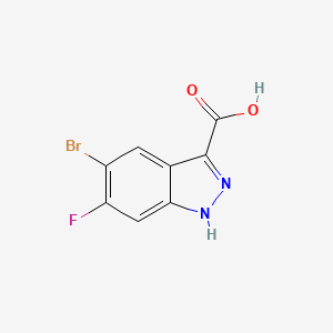 5-bromo-6-fluoro-1H-indazole-3-carboxylic acid