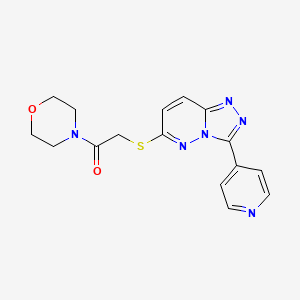 1-Morpholino-2-((3-(pyridin-4-yl)-[1,2,4]triazolo[4,3-b]pyridazin-6-yl)thio)ethanone