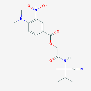 [2-[(2-Cyano-3-methylbutan-2-yl)amino]-2-oxoethyl] 4-(dimethylamino)-3-nitrobenzoate