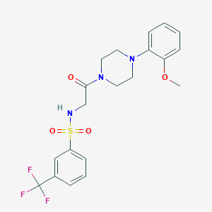 N-(2-(4-(2-methoxyphenyl)piperazin-1-yl)-2-oxoethyl)-3-(trifluoromethyl)benzenesulfonamide