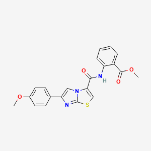 Methyl 2-(6-(4-methoxyphenyl)imidazo[2,1-b]thiazole-3-carboxamido)benzoate